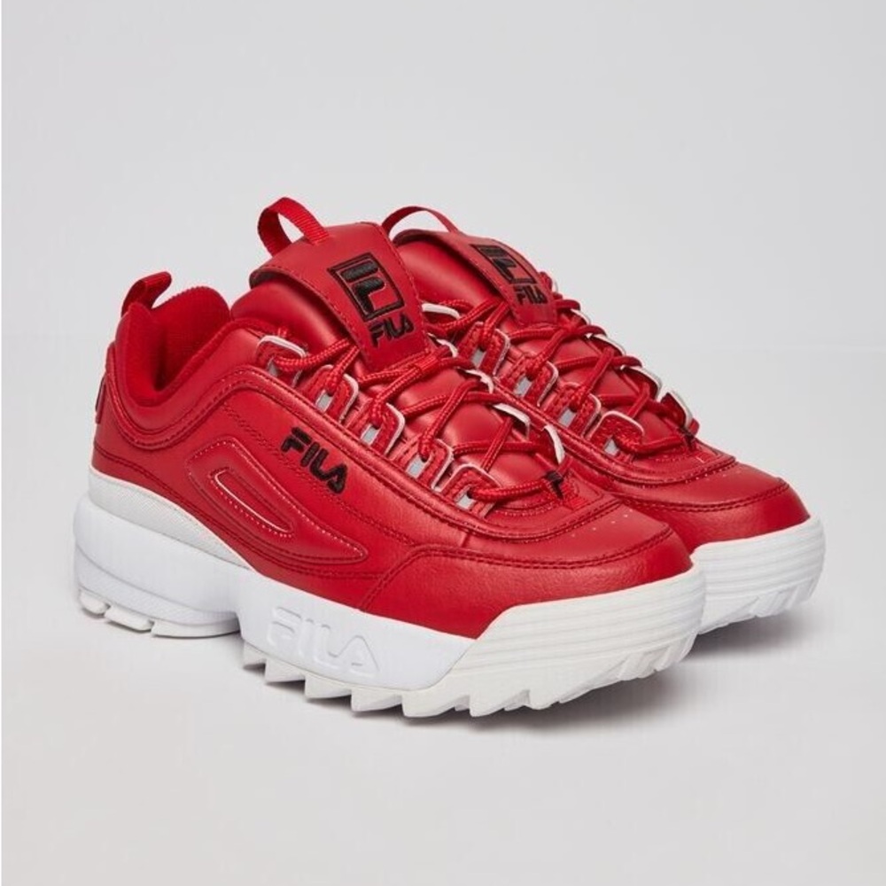 fila disruptor 2 in red